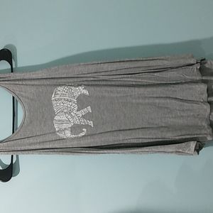 Large Gray Old Navy Elephant Tank Top